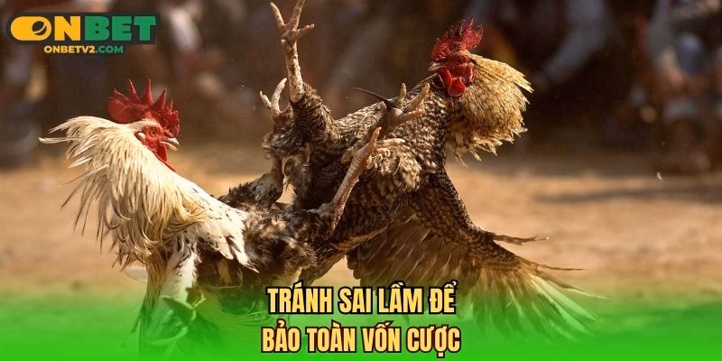 Tránh sai lầm để bảo toàn vốn cược